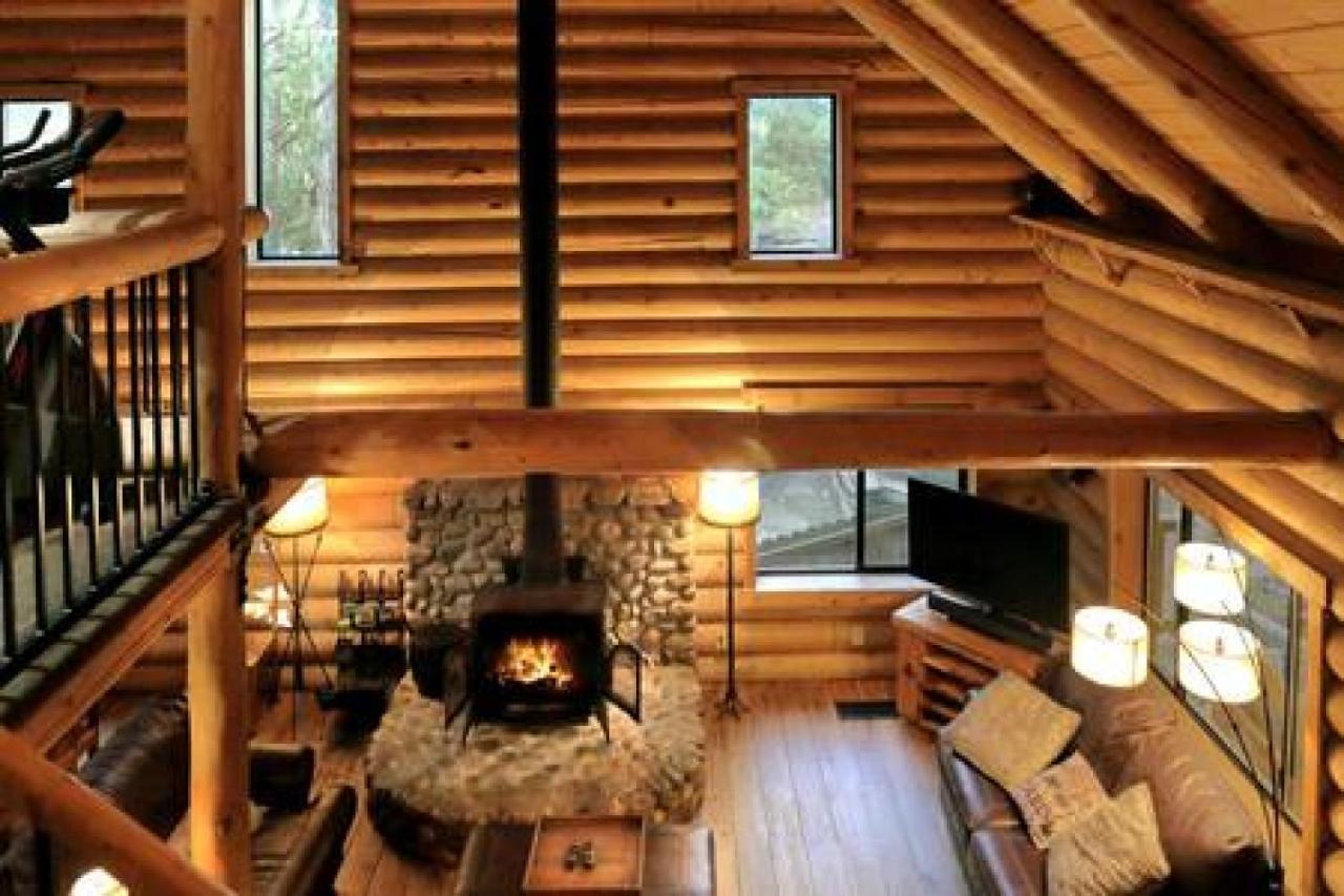 Eagles Nest - Natural Log Cabin With Guest House Idyllwild Eksteriør billede